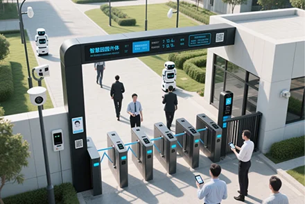 שער מחסום חיצוני להולכי רגל