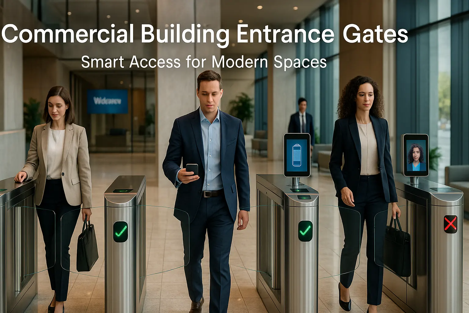 שער הכניסה לבניין מסחרי