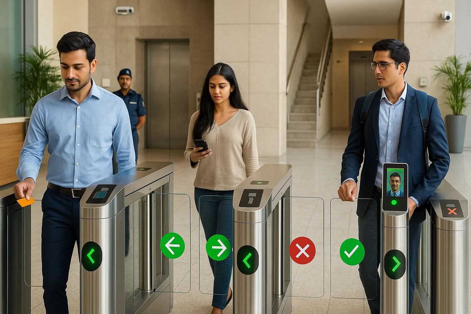 בקרת גישה לשער מהיר להולכי רגל בהודו