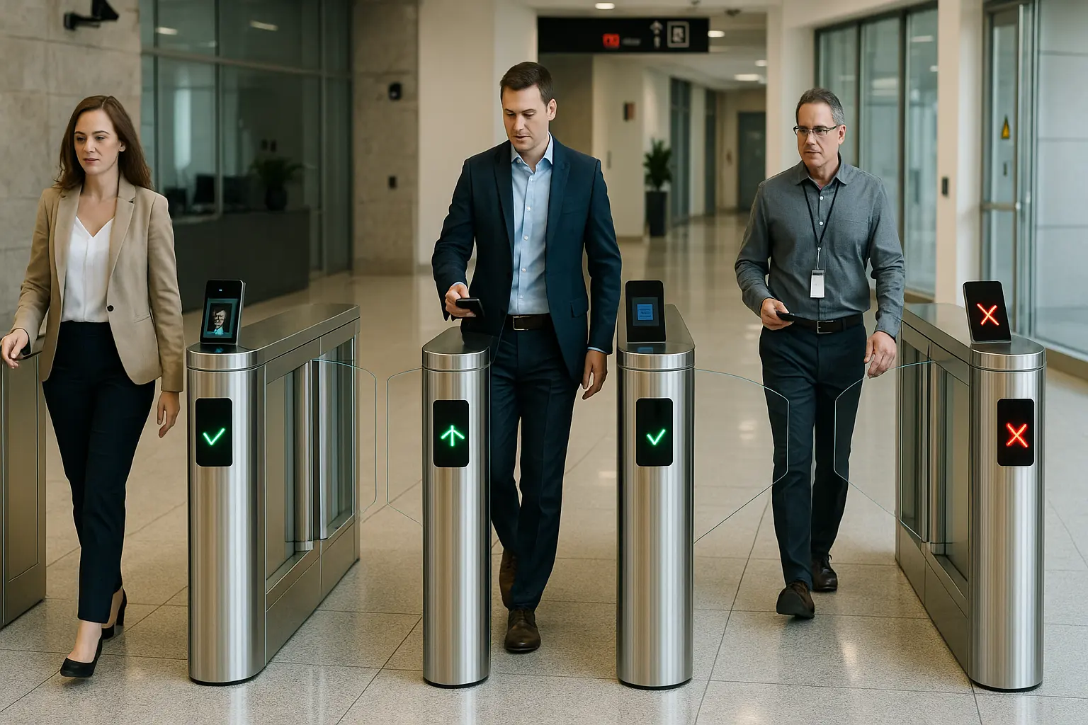 בקרת גישה לשער מהיר להולכי רגל בארצות הברית