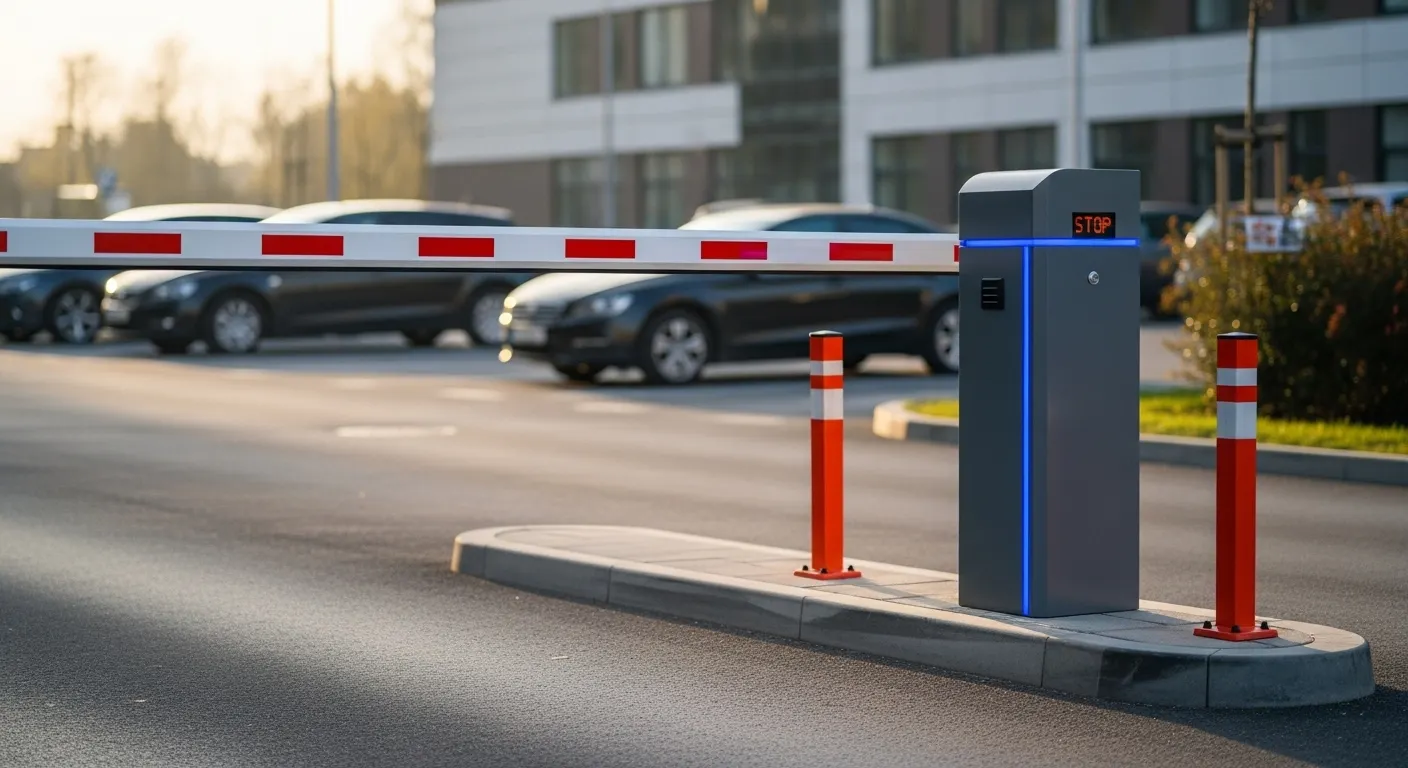 Porte barrière de stationnement à flèche