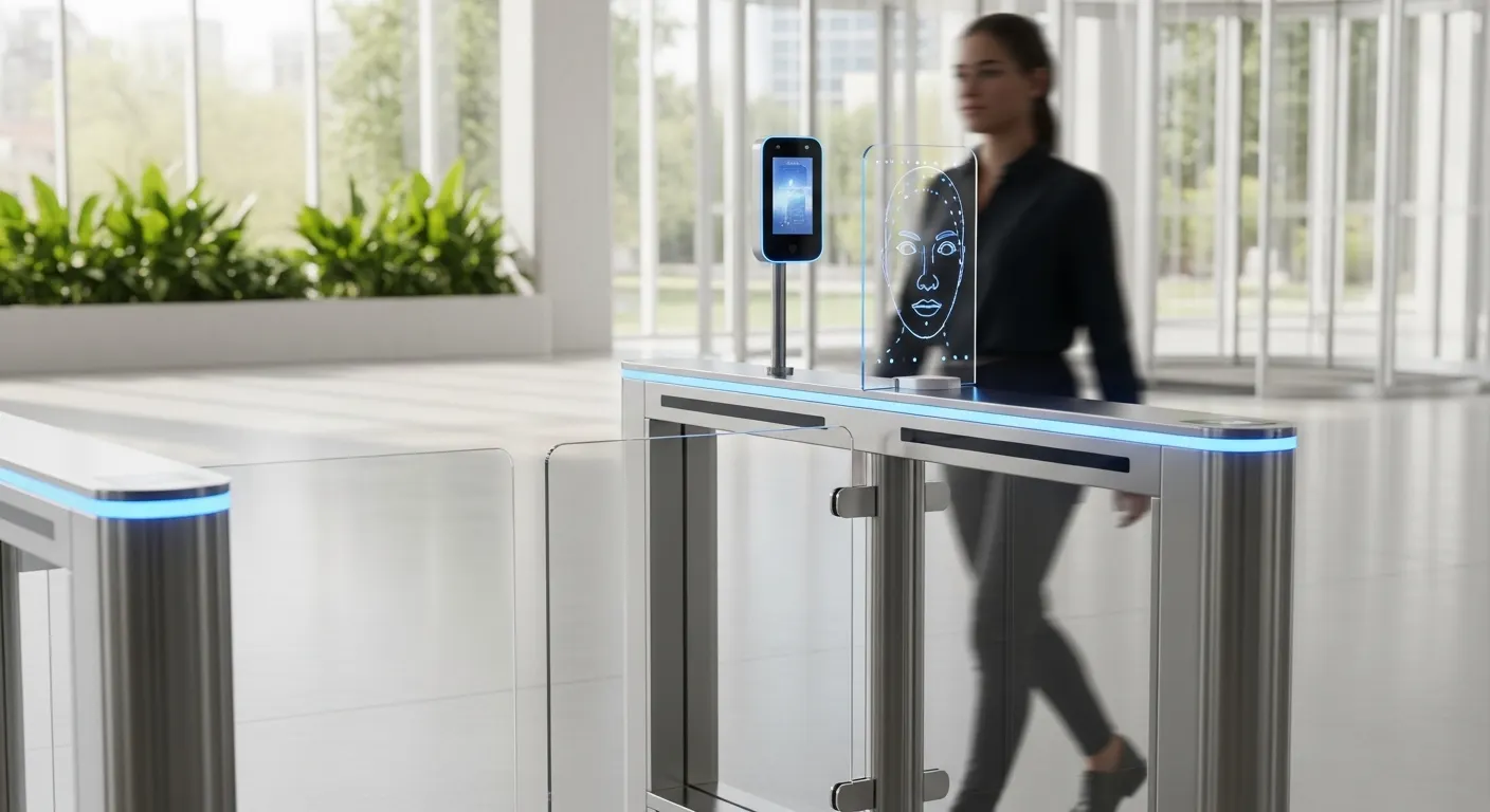 שער גישה להולכי רגל לזיהוי פנים