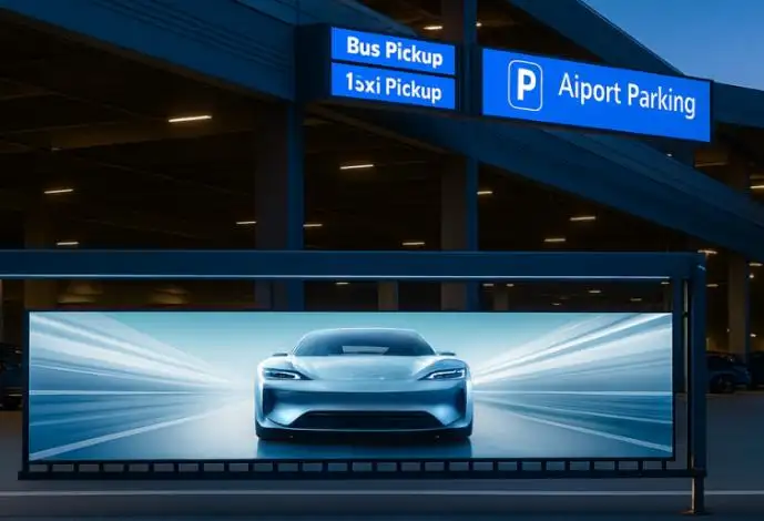 שער מחסום חניה לחניה בשדה התעופה