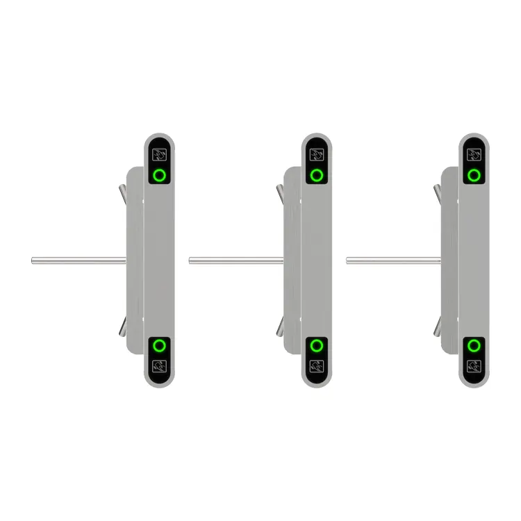 מערכת בקרת גישה עם קורה חצובה לכניסה למפעל